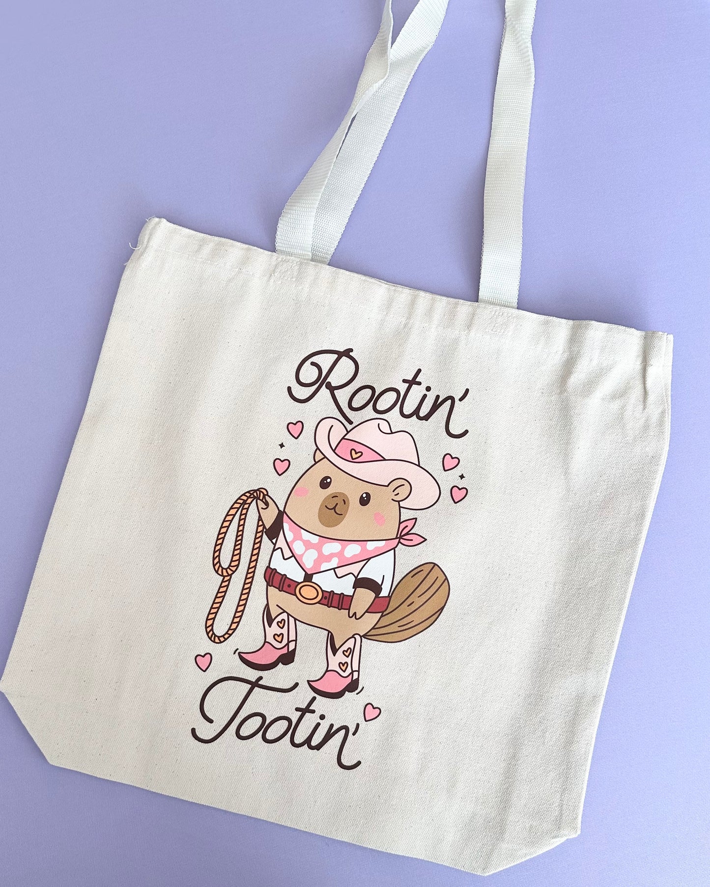 Rootin’ Tootin’ Capybara Tote Bag