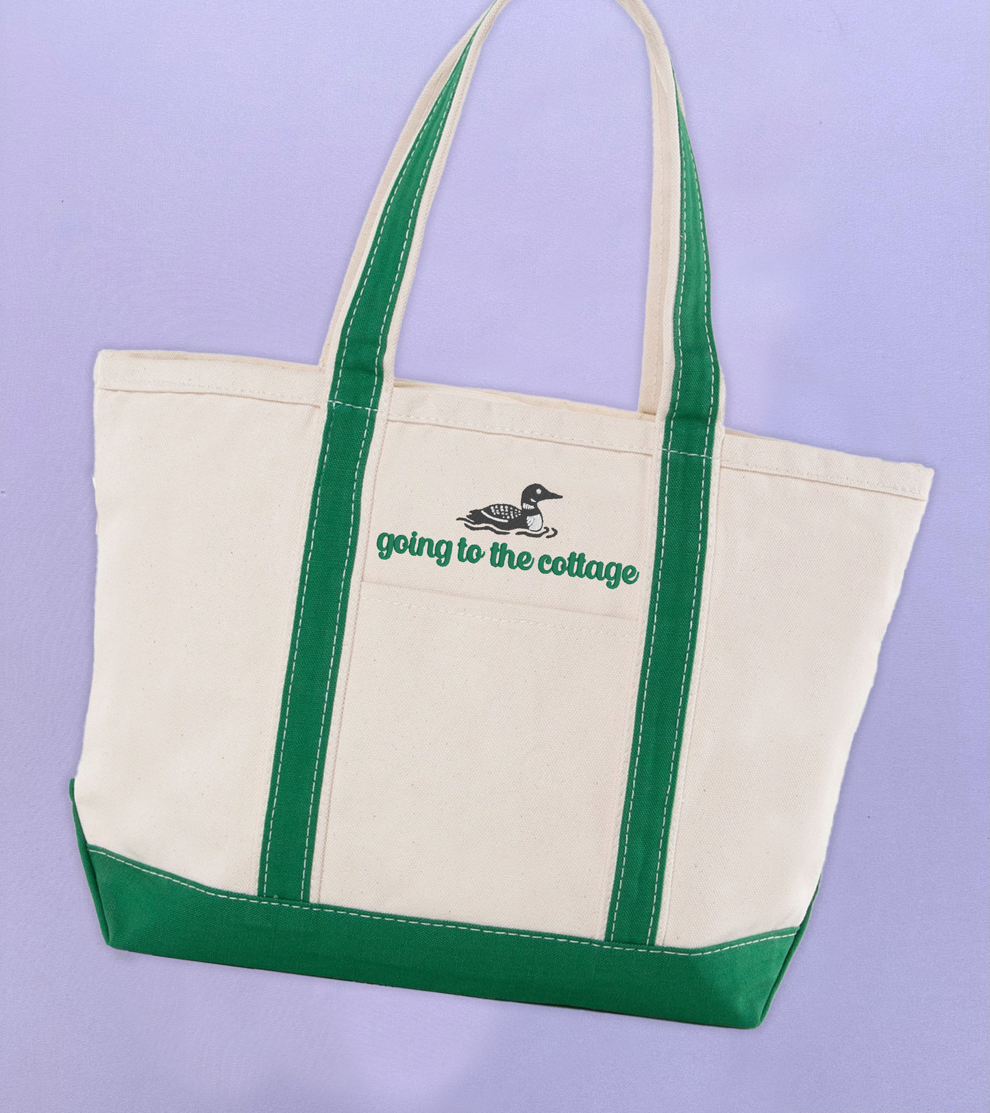 Going to the Cottage Zipper Tote Bag
