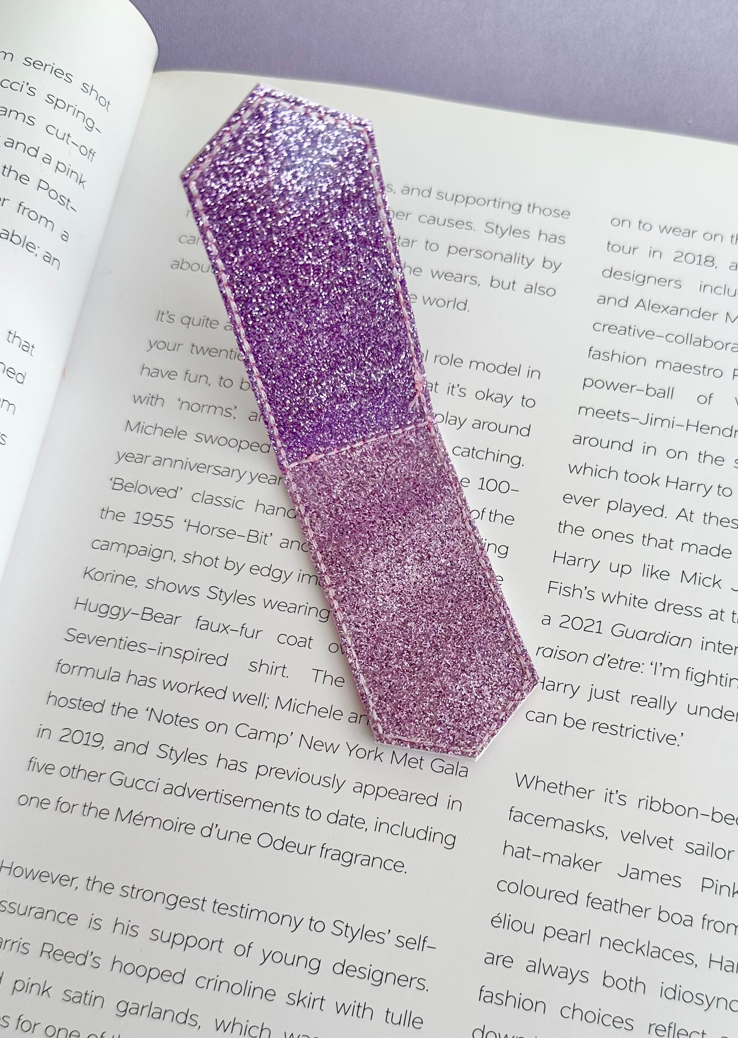 Pink & Purple Florals Magnetic Bookmark