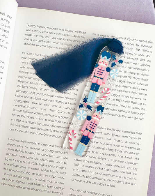 Pink Nutcracker Acrylic Bookmark