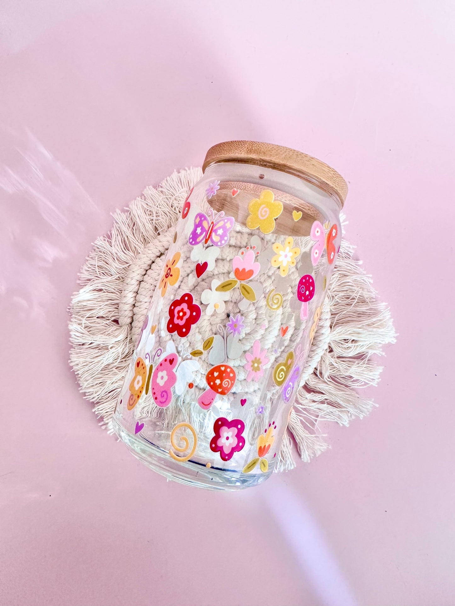 Retro Spring Field Glass Cup