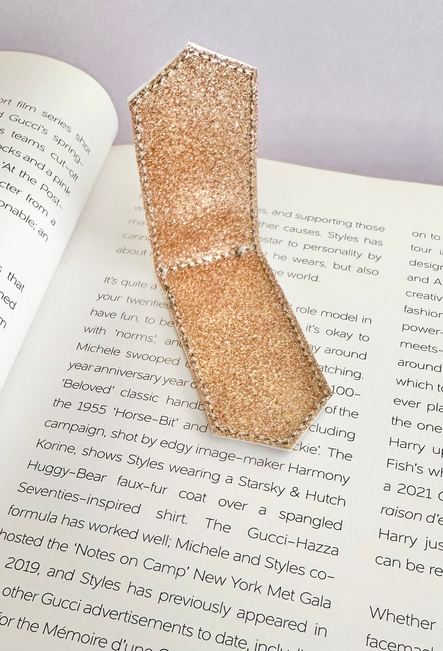 Beige Florals Magnetic Bookmark
