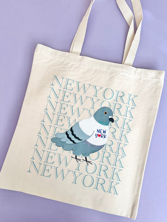 New York Pigeon Tote Bag