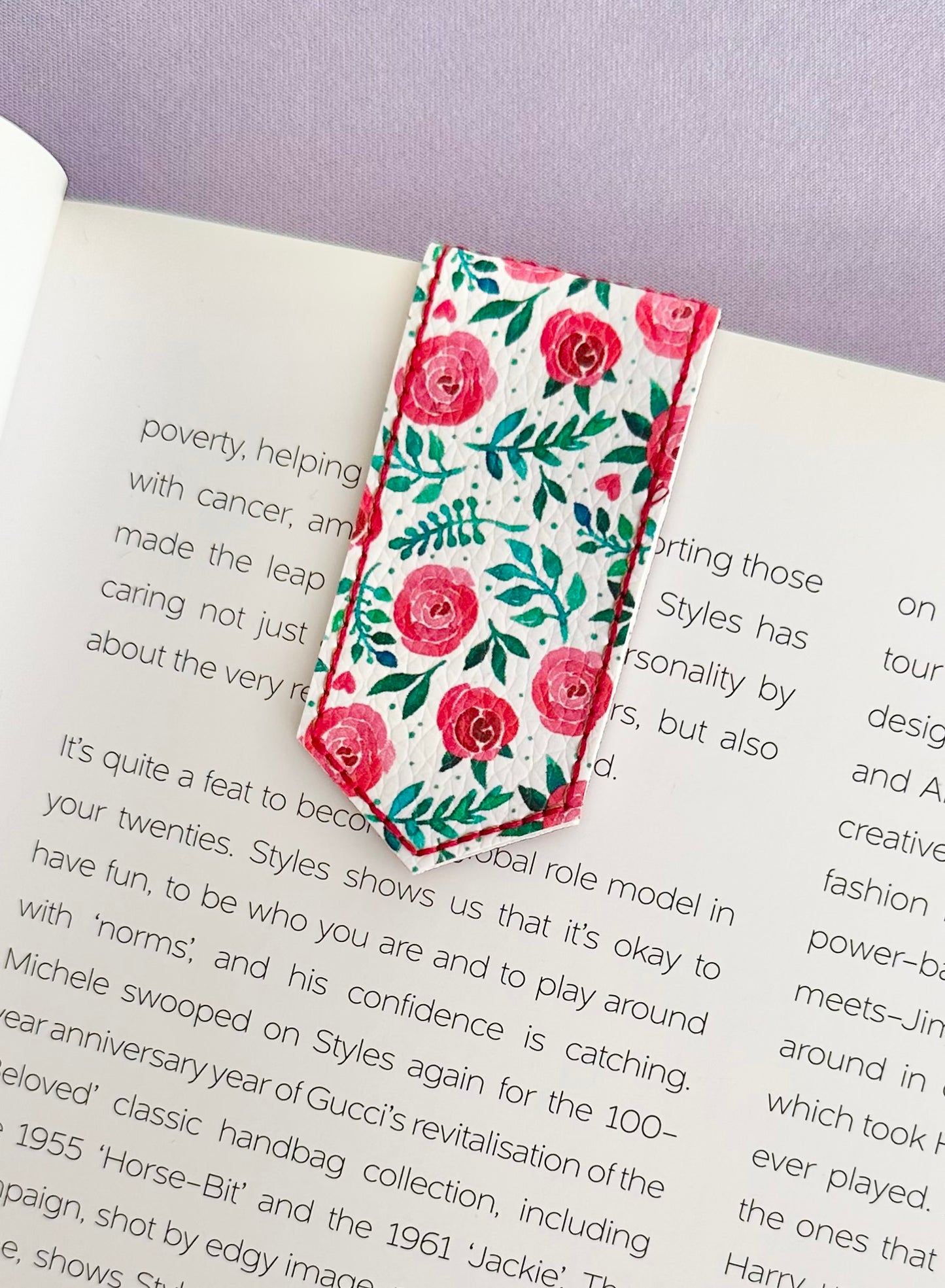 Red Roses Magnetic Bookmark