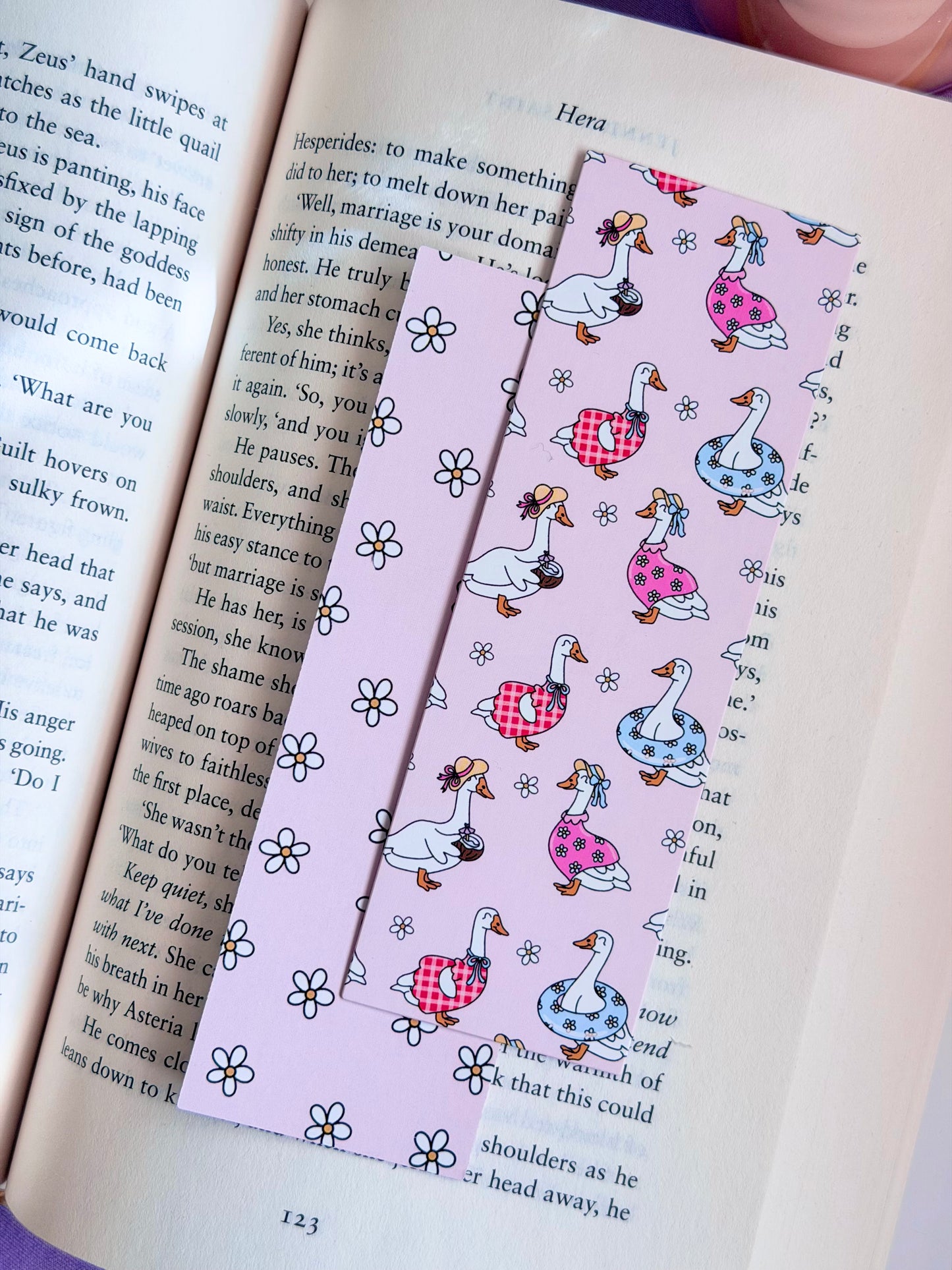 Summer Duckies Paper Bookmark