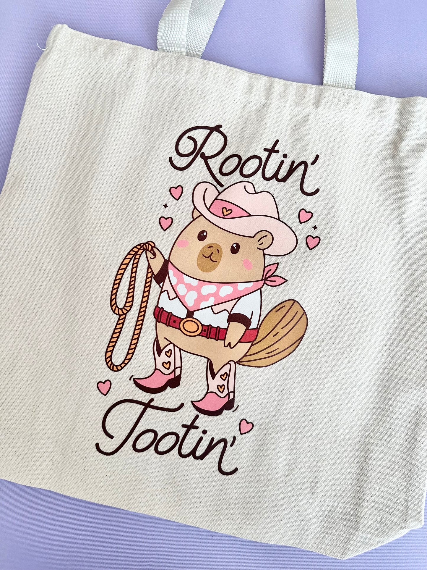 Rootin’ Tootin’ Capybara Tote Bag