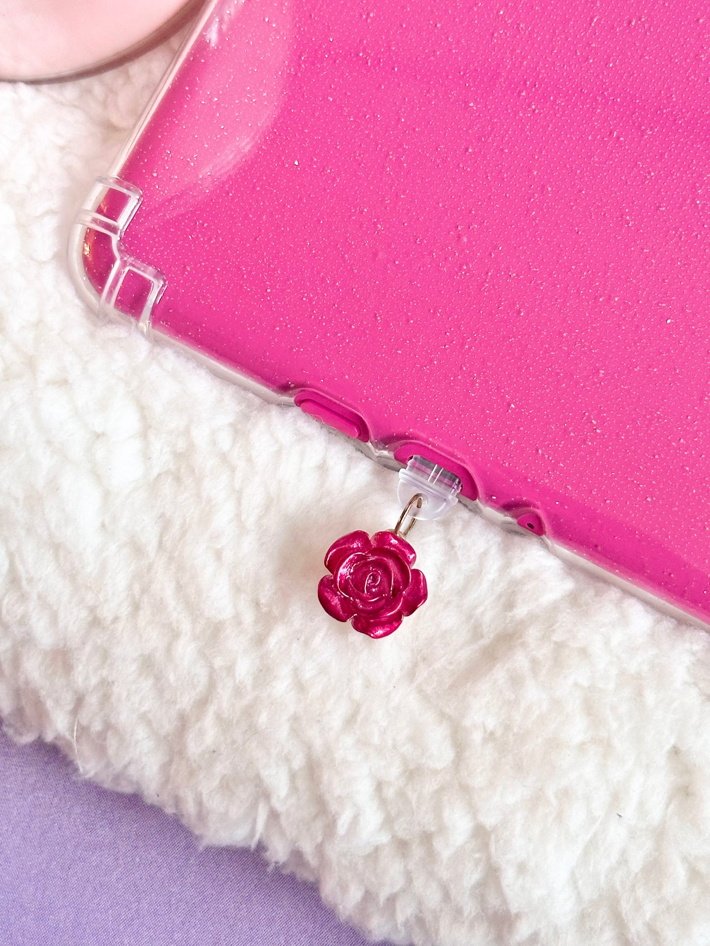Red Rose e-Reader Charm