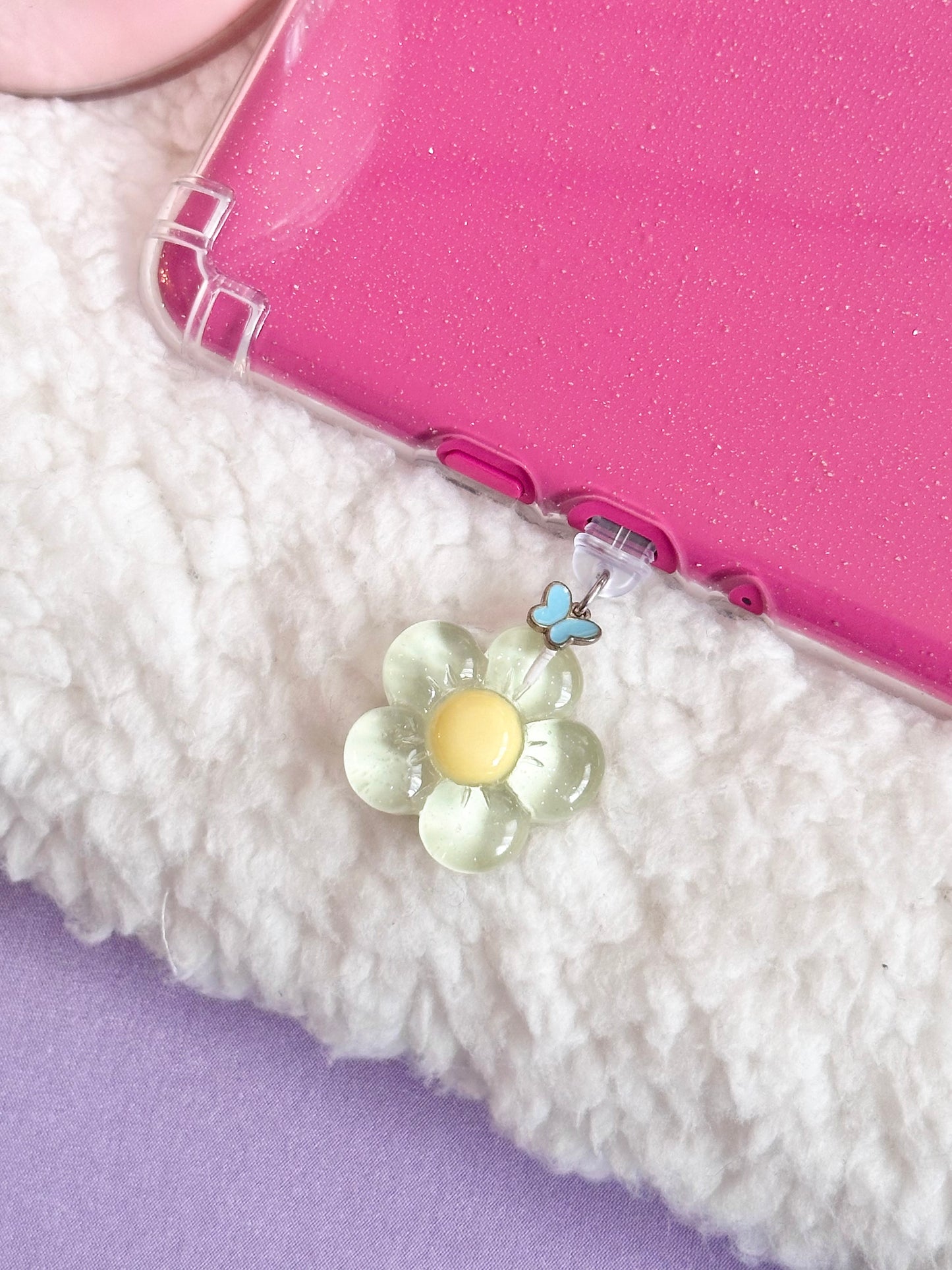 Green Daisy e-Reader Charm