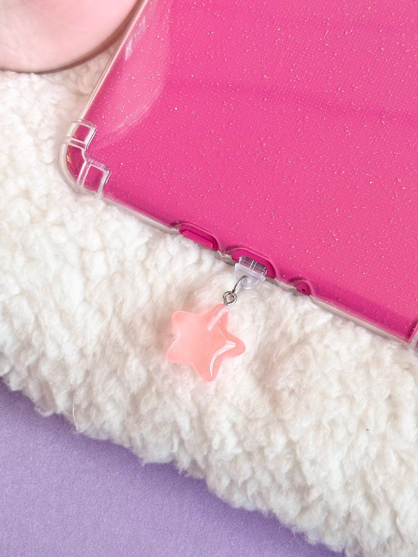 Glow in the Dark Coral Star e-Reader Charm