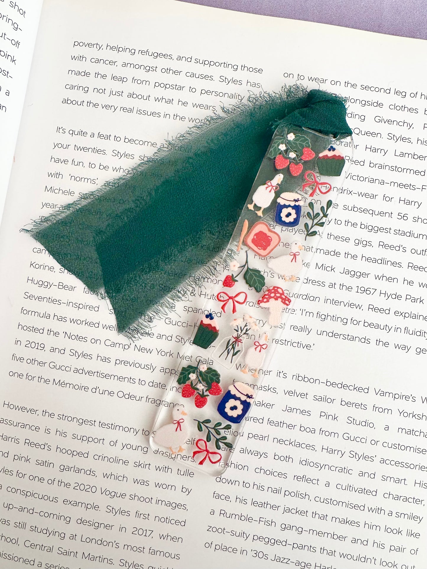Cottage Core Ducks Acrylic Bookmark