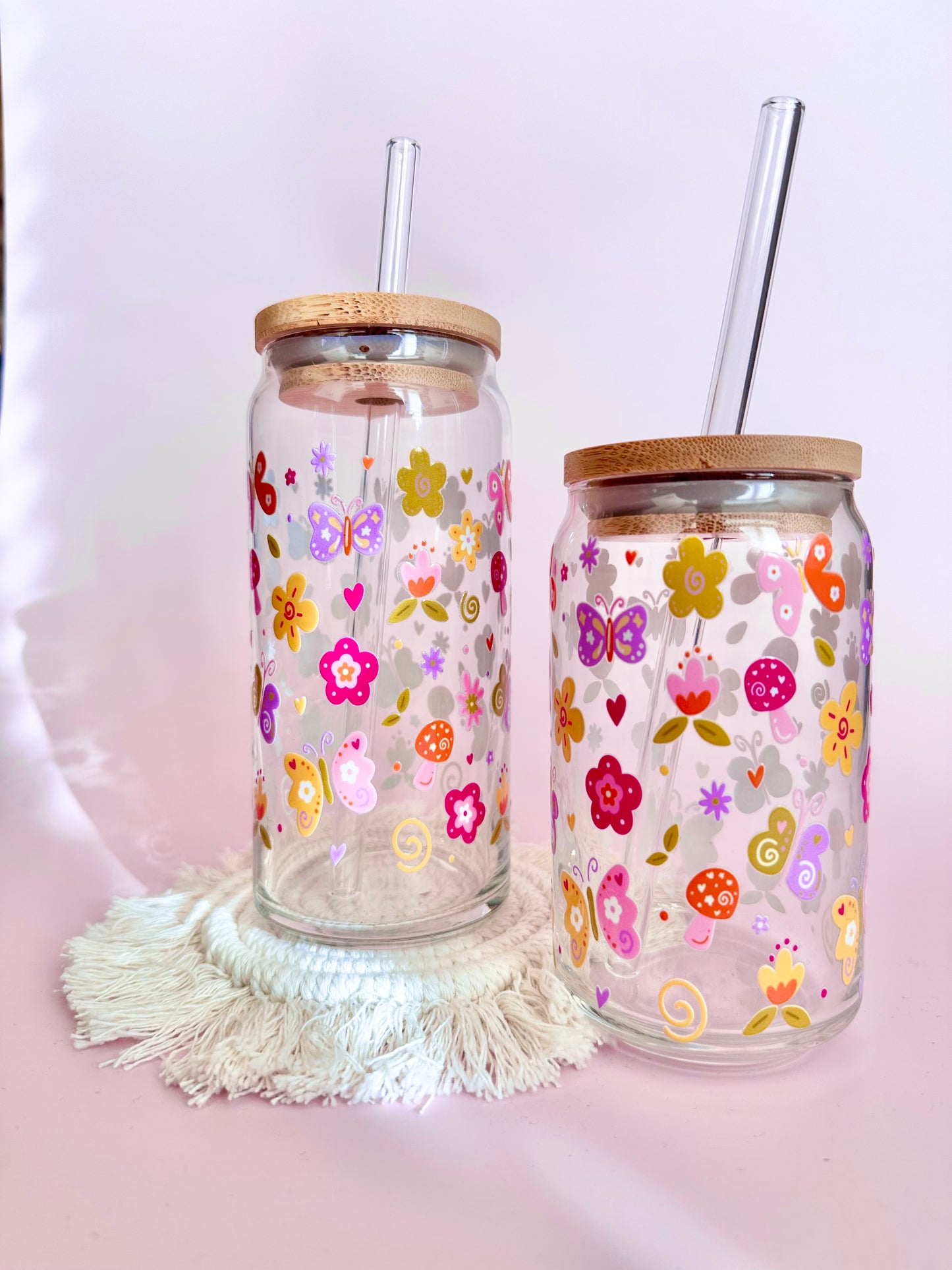 Retro Spring Field Glass Cup