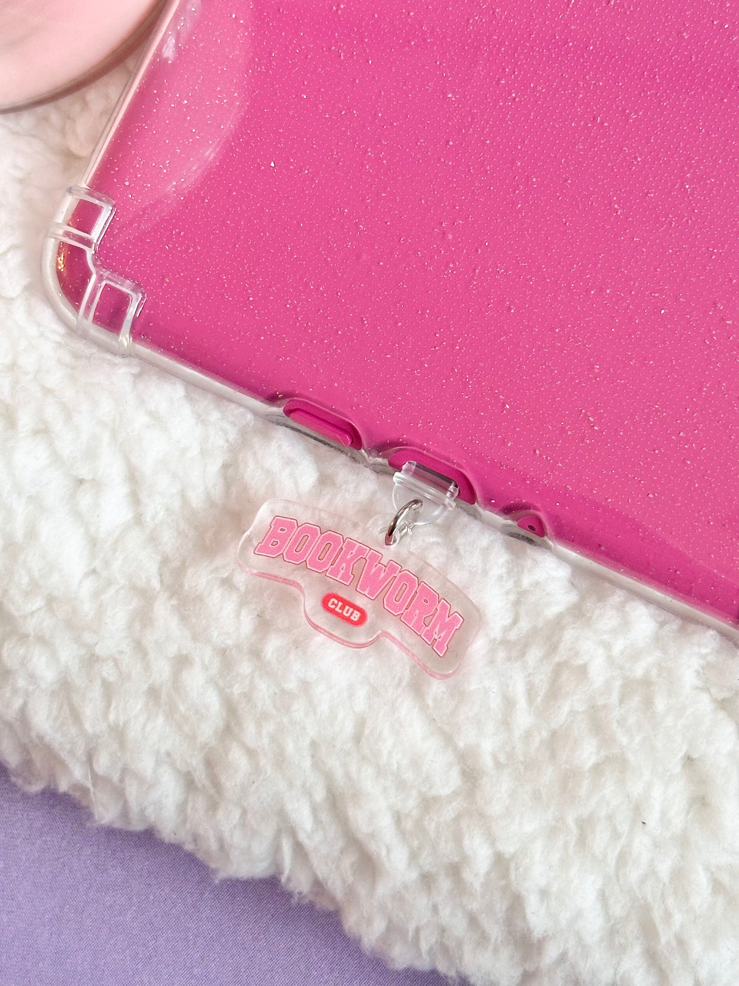 Bookworm Club Acrylic e-Reader Charm
