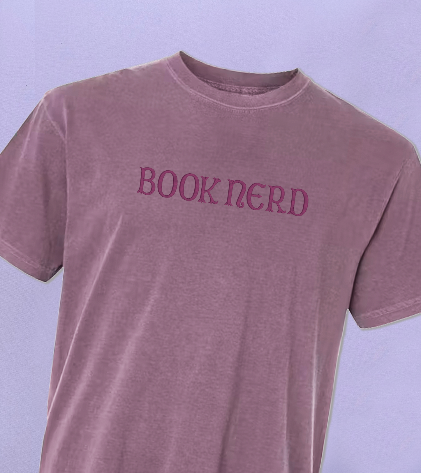 Dark Purple 'Book Nerd' T-shirt