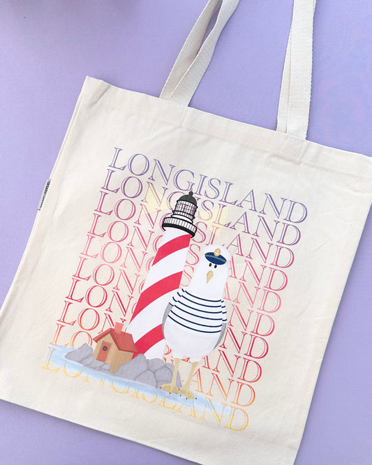 Long Island Seagull Tote Bag