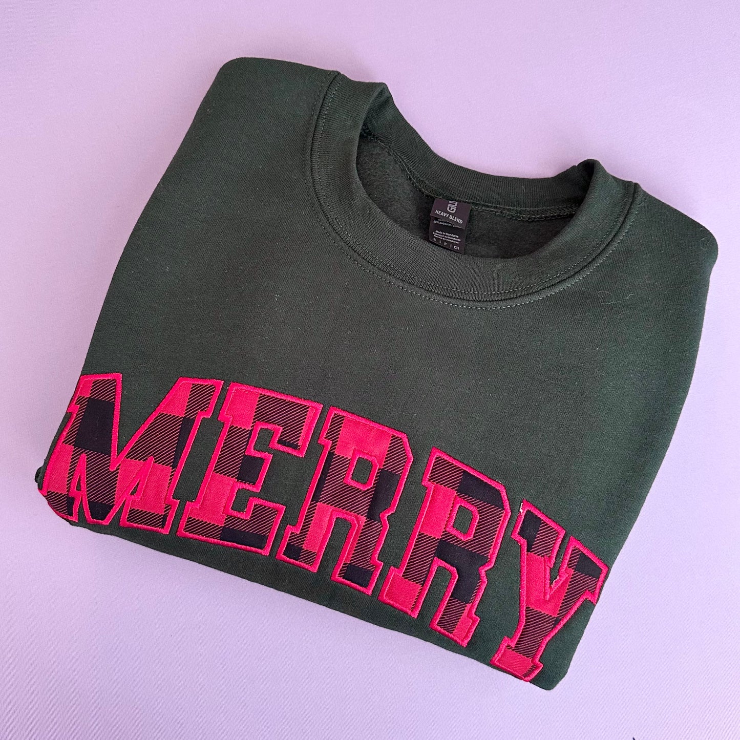 Merry Applique Crewneck Sweater