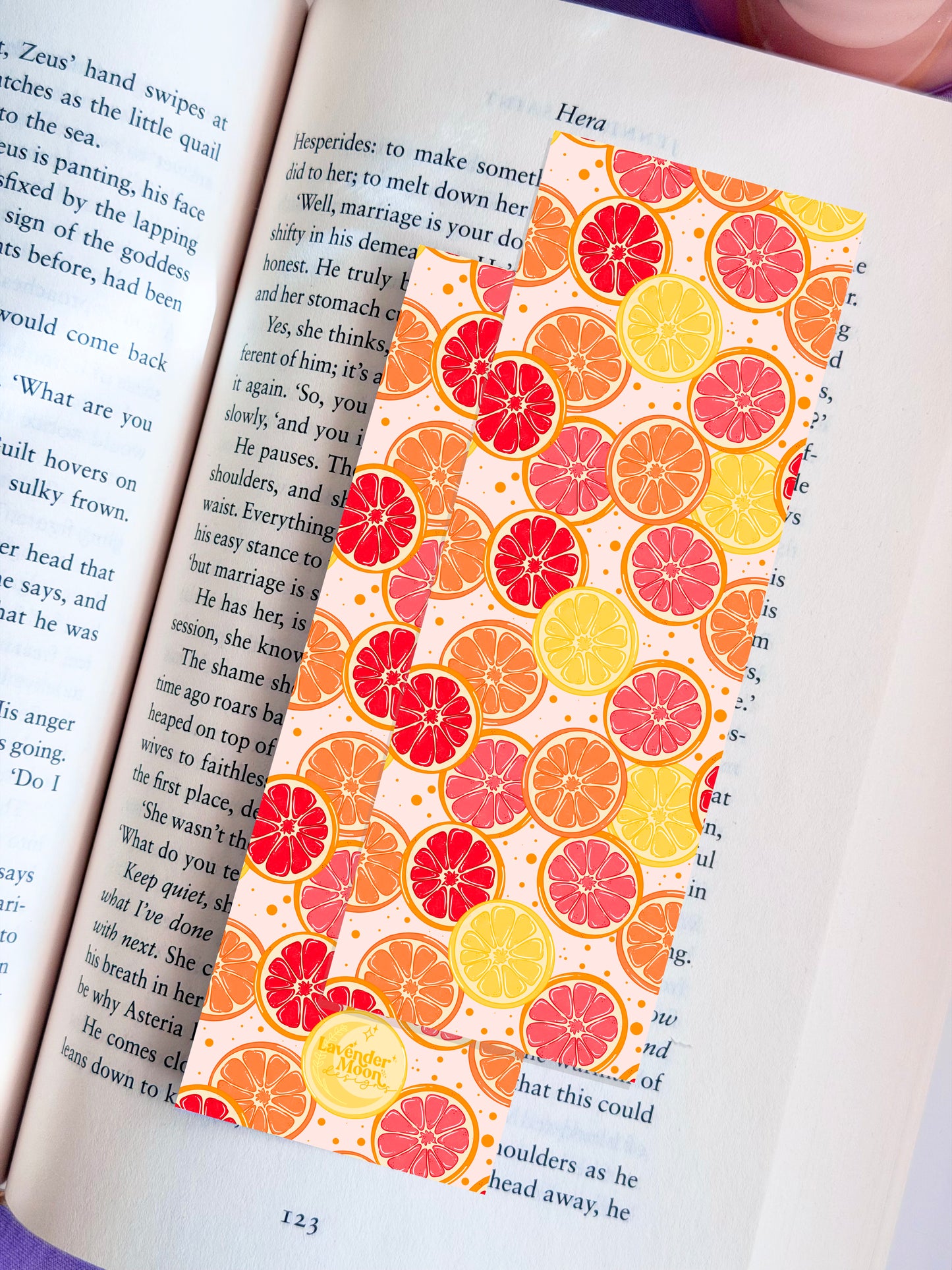 Citrus Paper Bookmark