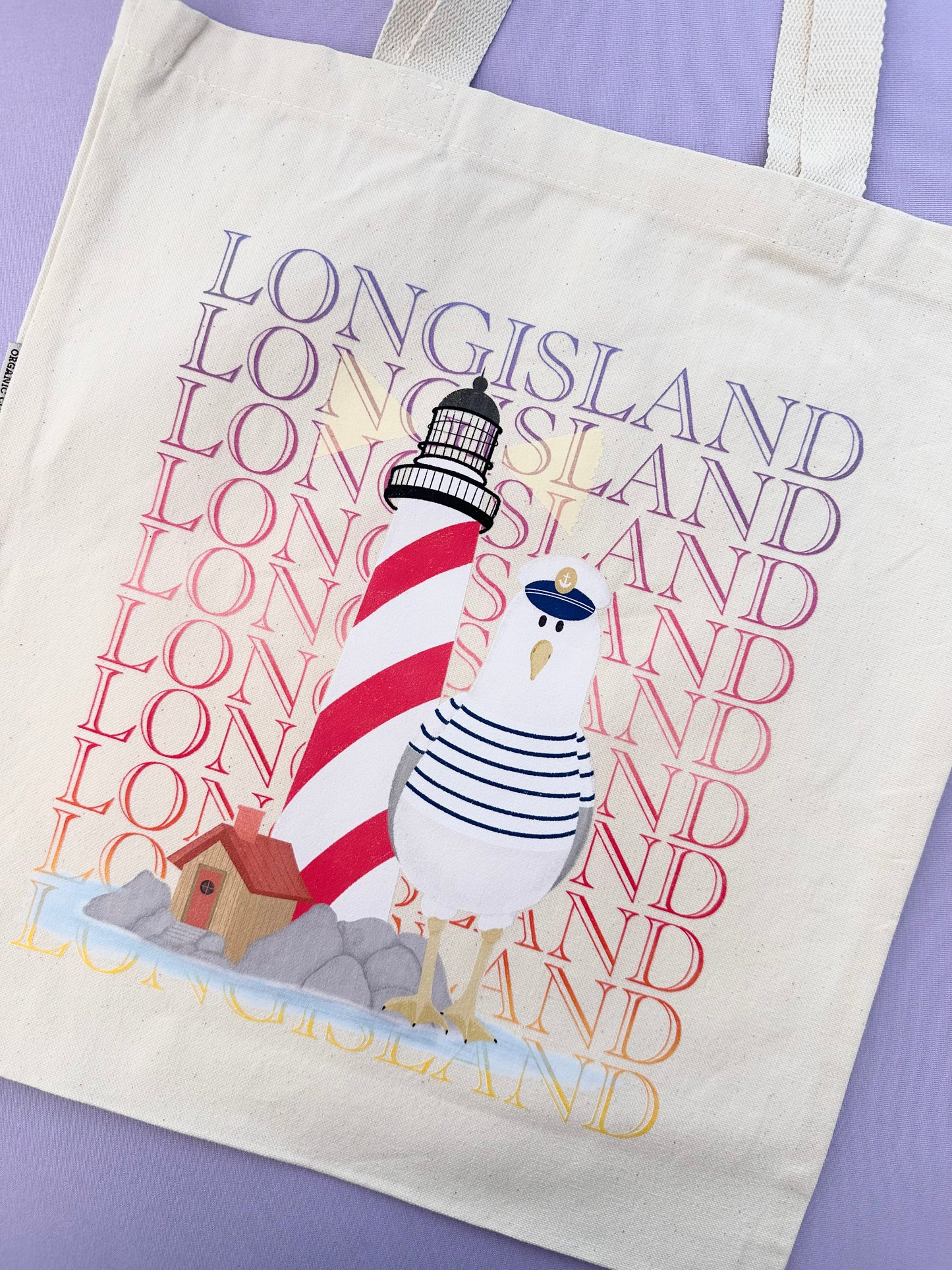 Long Island Seagull Tote Bag