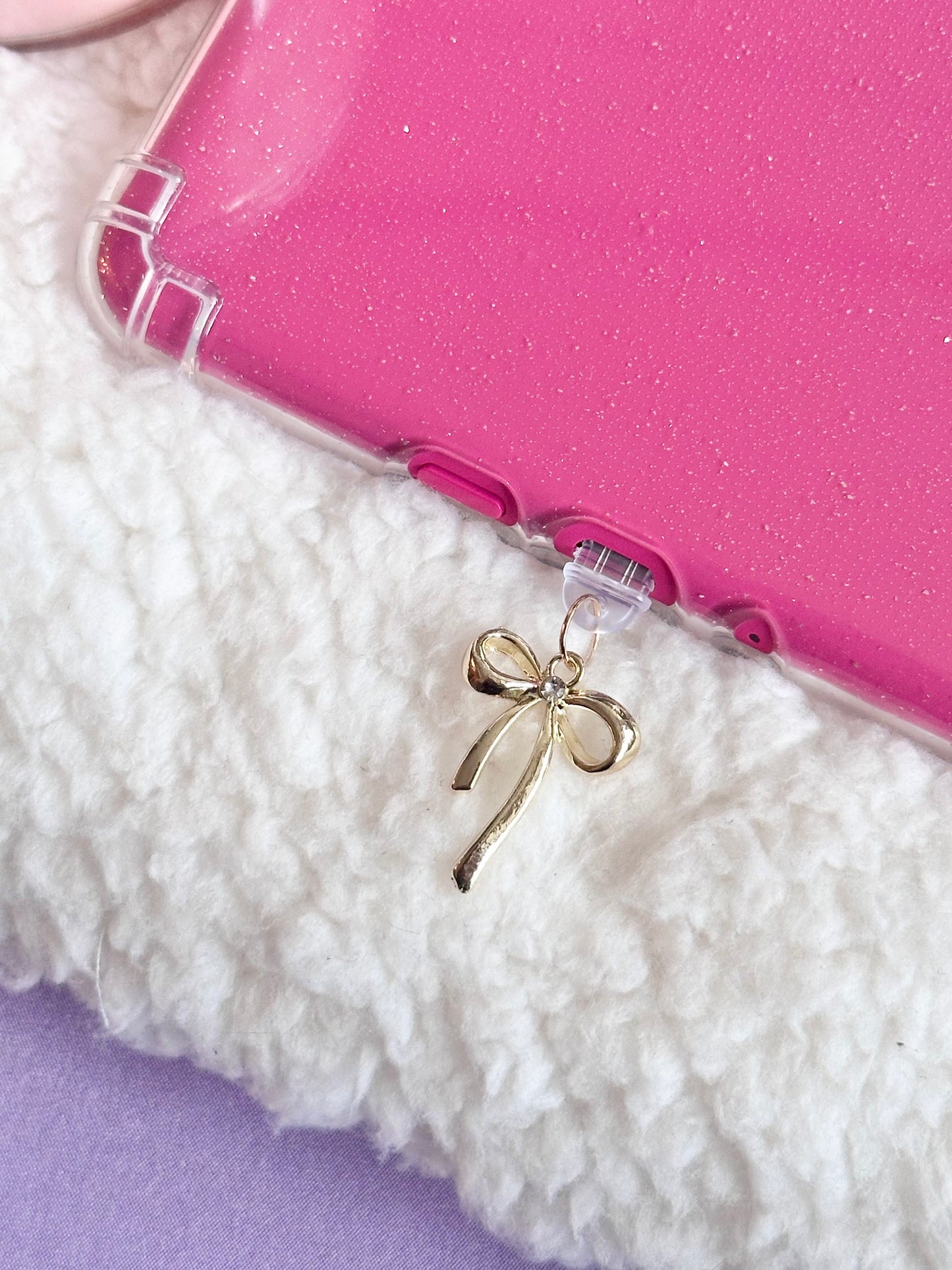 Gold Bow e-Reader Charm