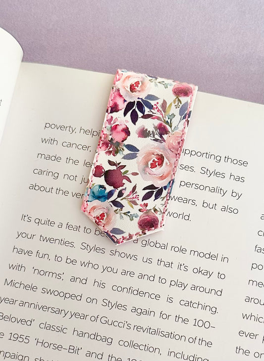 Light & Elegant Florals Magnetic Bookmark