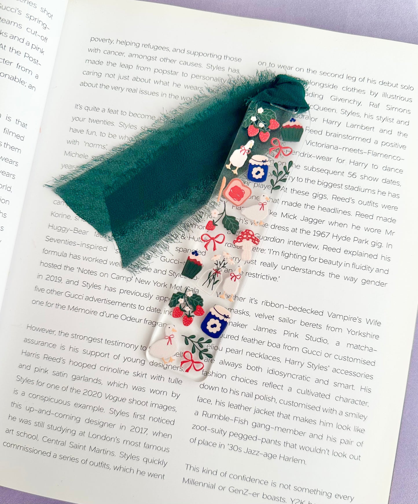 Cottage Core Ducks Acrylic Bookmark