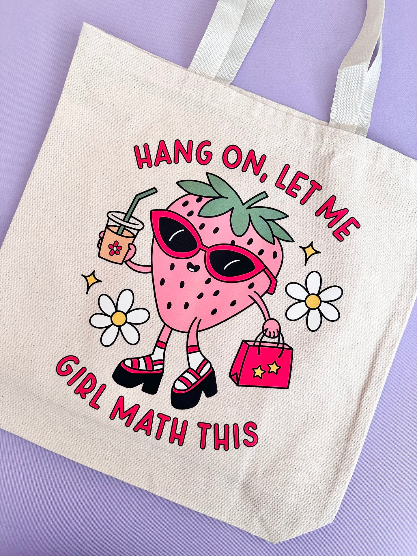 Hold On Let Me Girl Math This Tote Bag