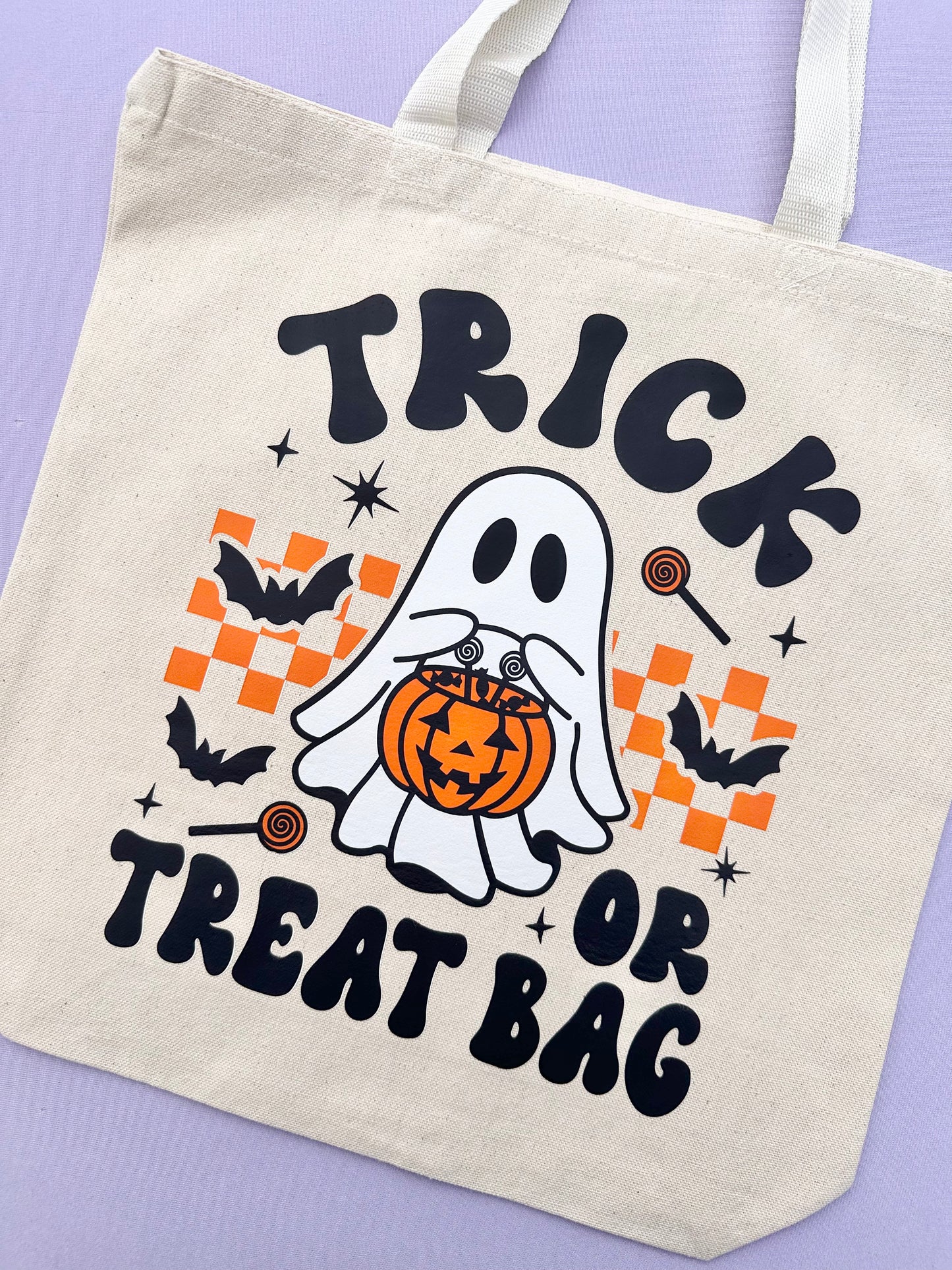 Trick or Treat Ghost Tote Bag