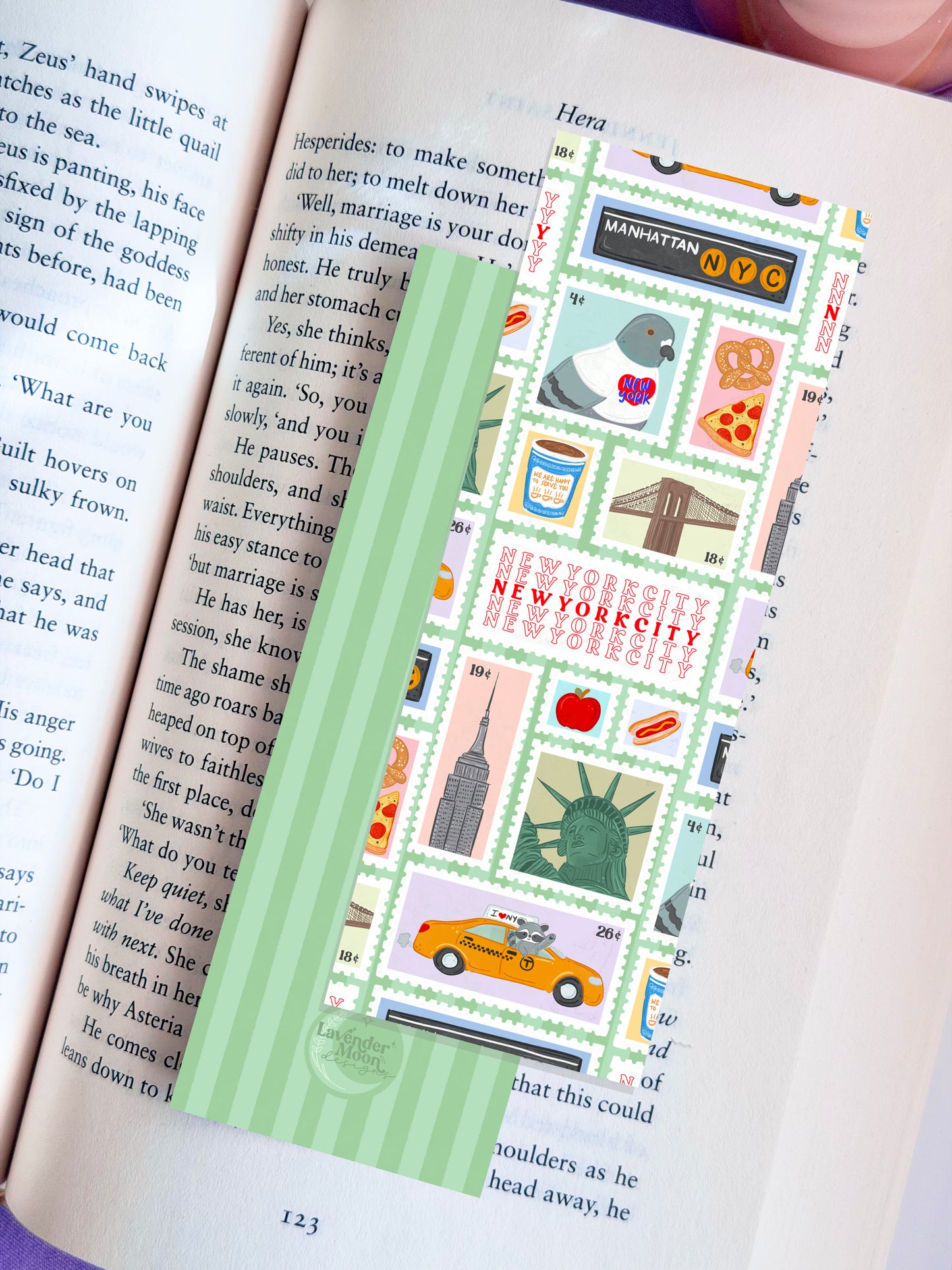 New York City Stamps Bookmark