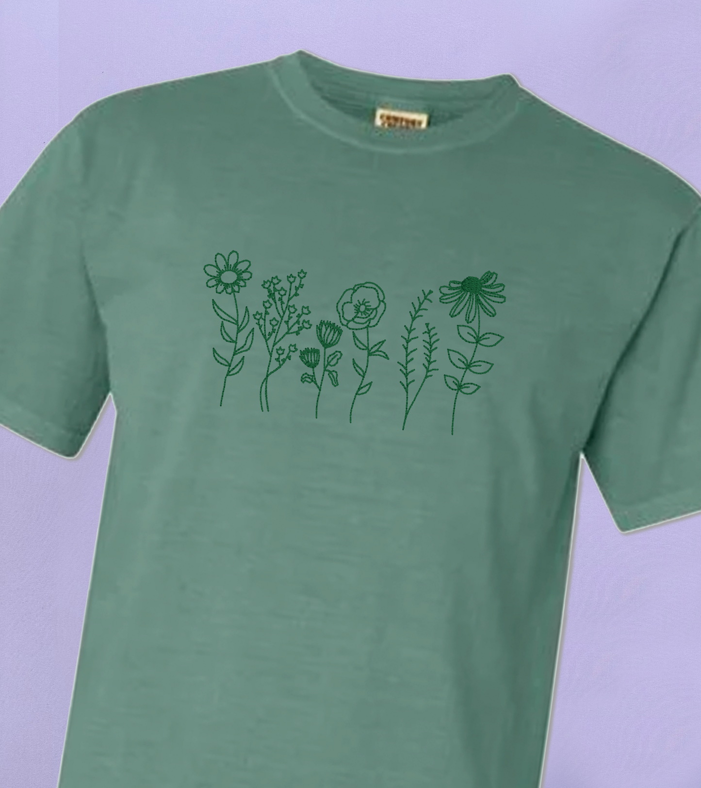 Light Green Wildflowers T-shirt