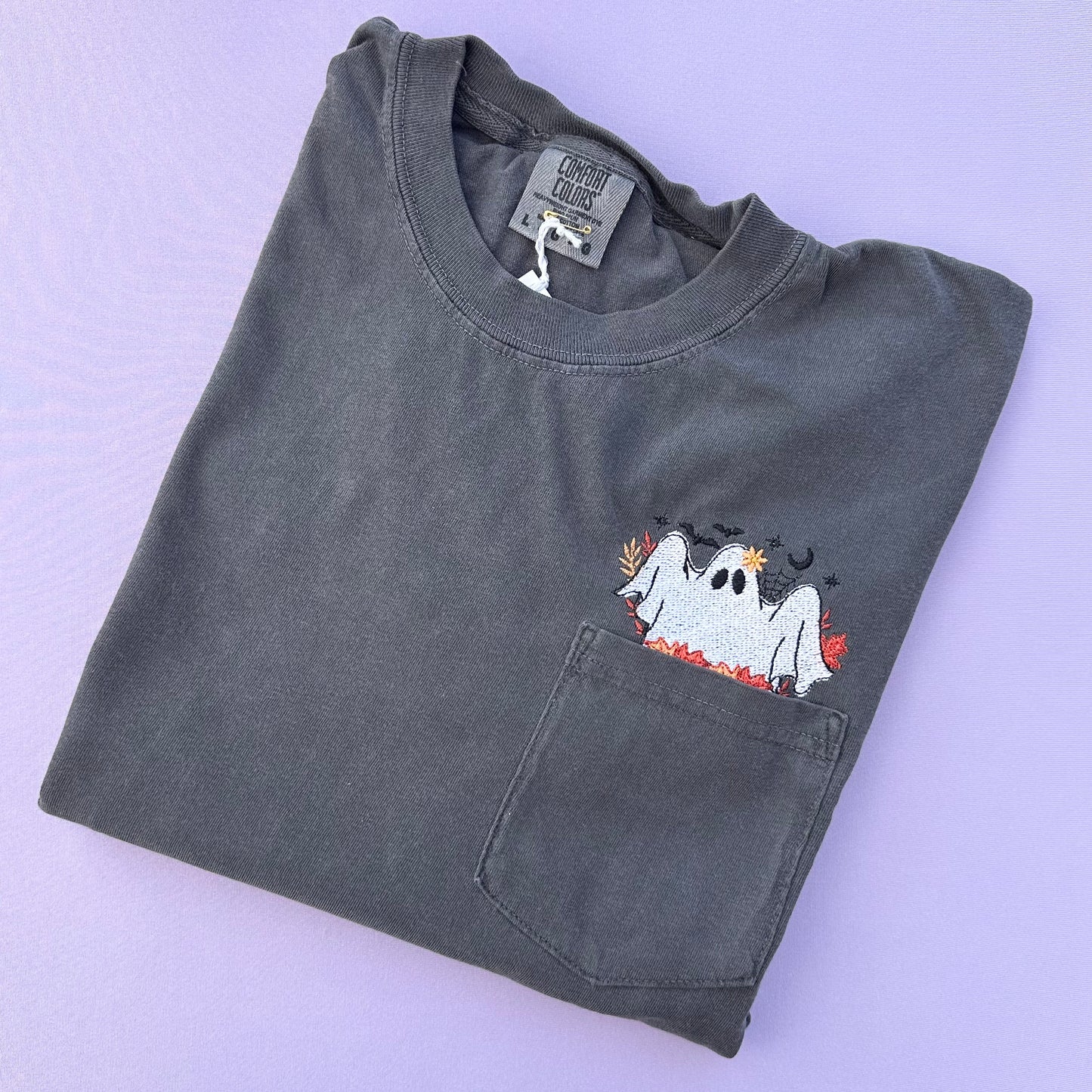 Pocket Ghostie T-shirt (Pepper)