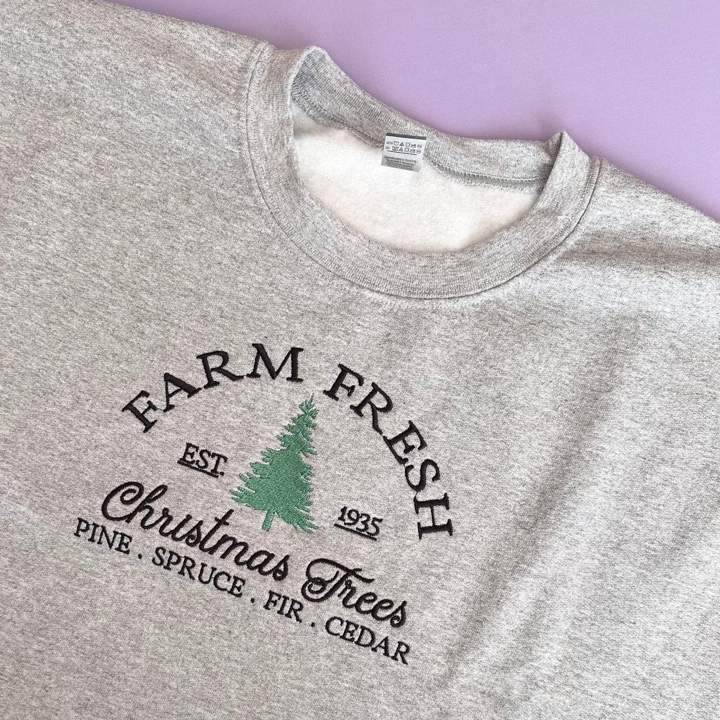 Fresh Farm Trees Crewneck Sweater