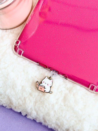 Cats Reading e-Reader Charm