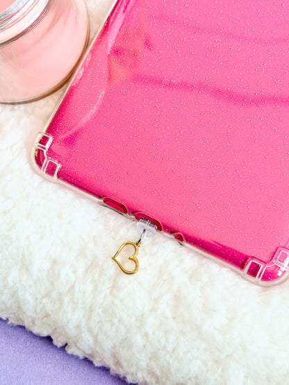 Gold Heart e-Reader Charm