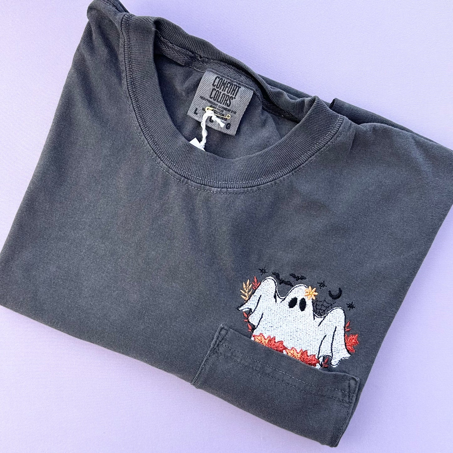 Pocket Ghostie T-shirt (Pepper)