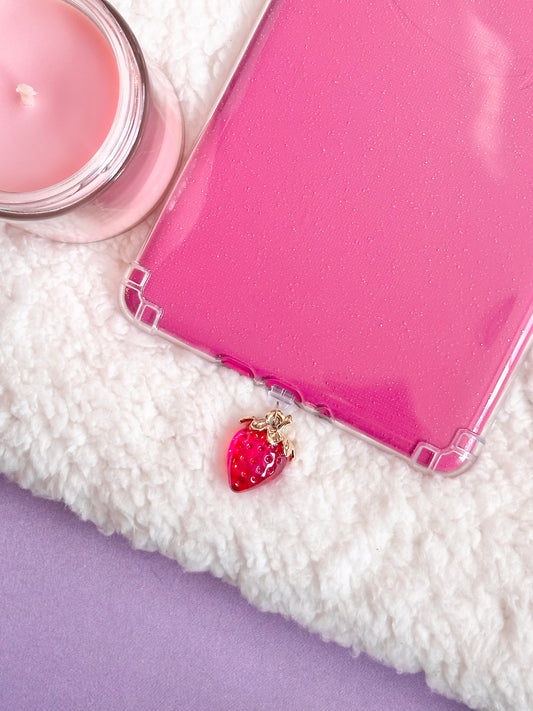 Iridescent Strawberry e-Reader Charm