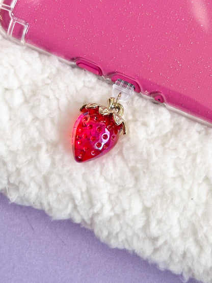 Iridescent Strawberry e-Reader Charm