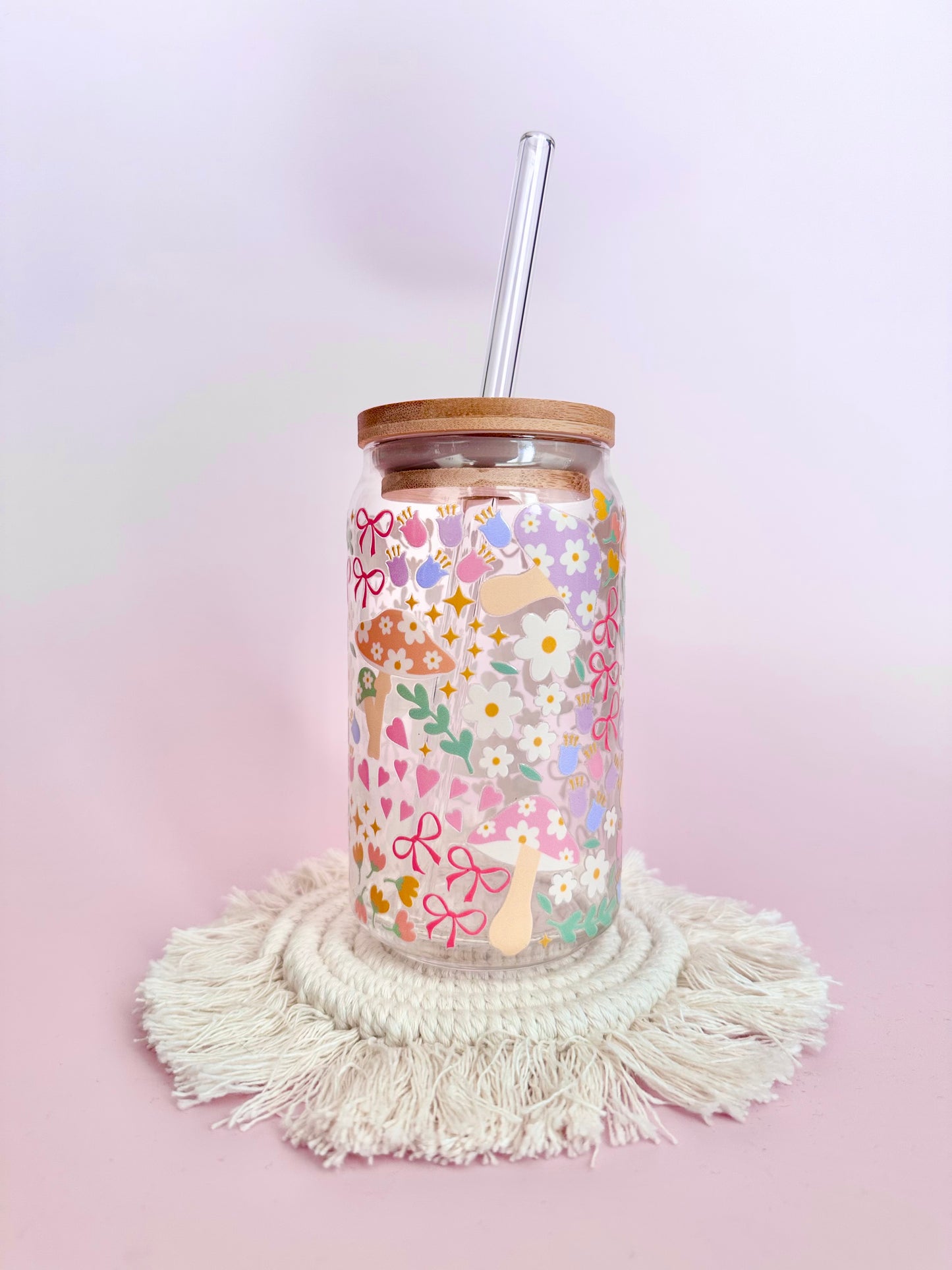 Mushie Garden Field Glass Cup