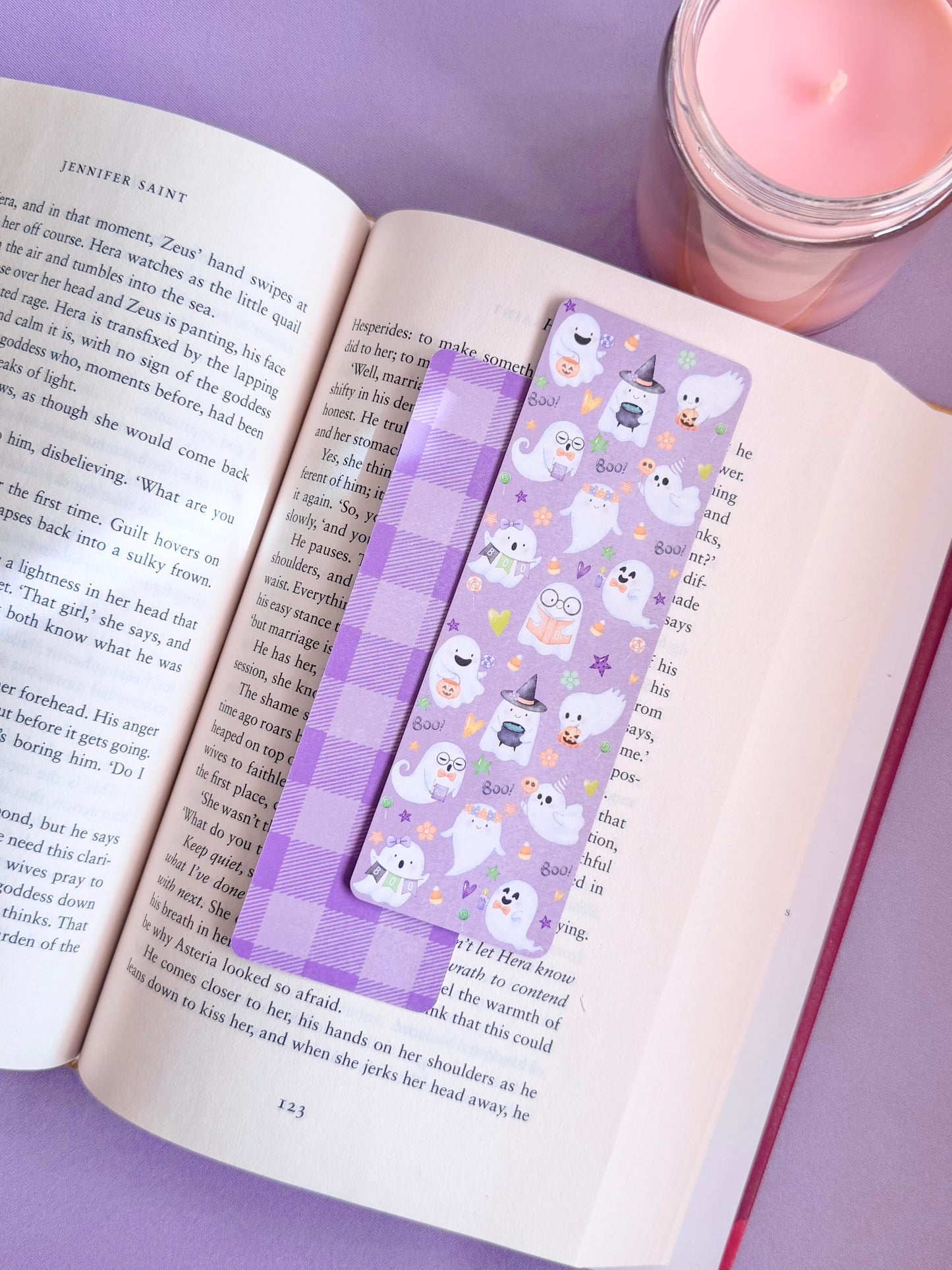 Spooky Cute Ghosts Paper Bookmark