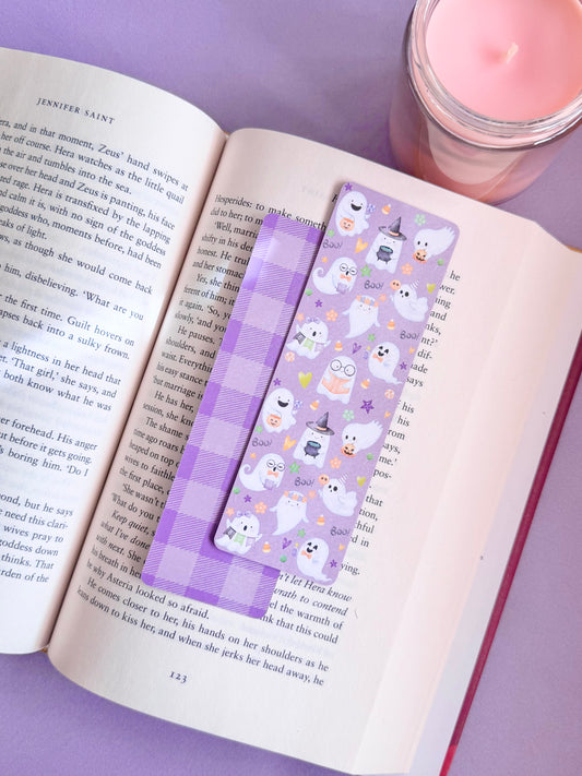 Spooky Cute Ghosts Paper Bookmark