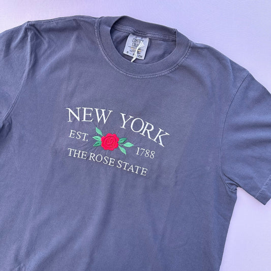 New York The Rose State T-shirt (Navy)