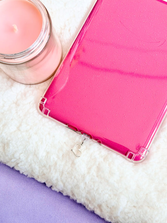 Silver Heart e-Reader Charm