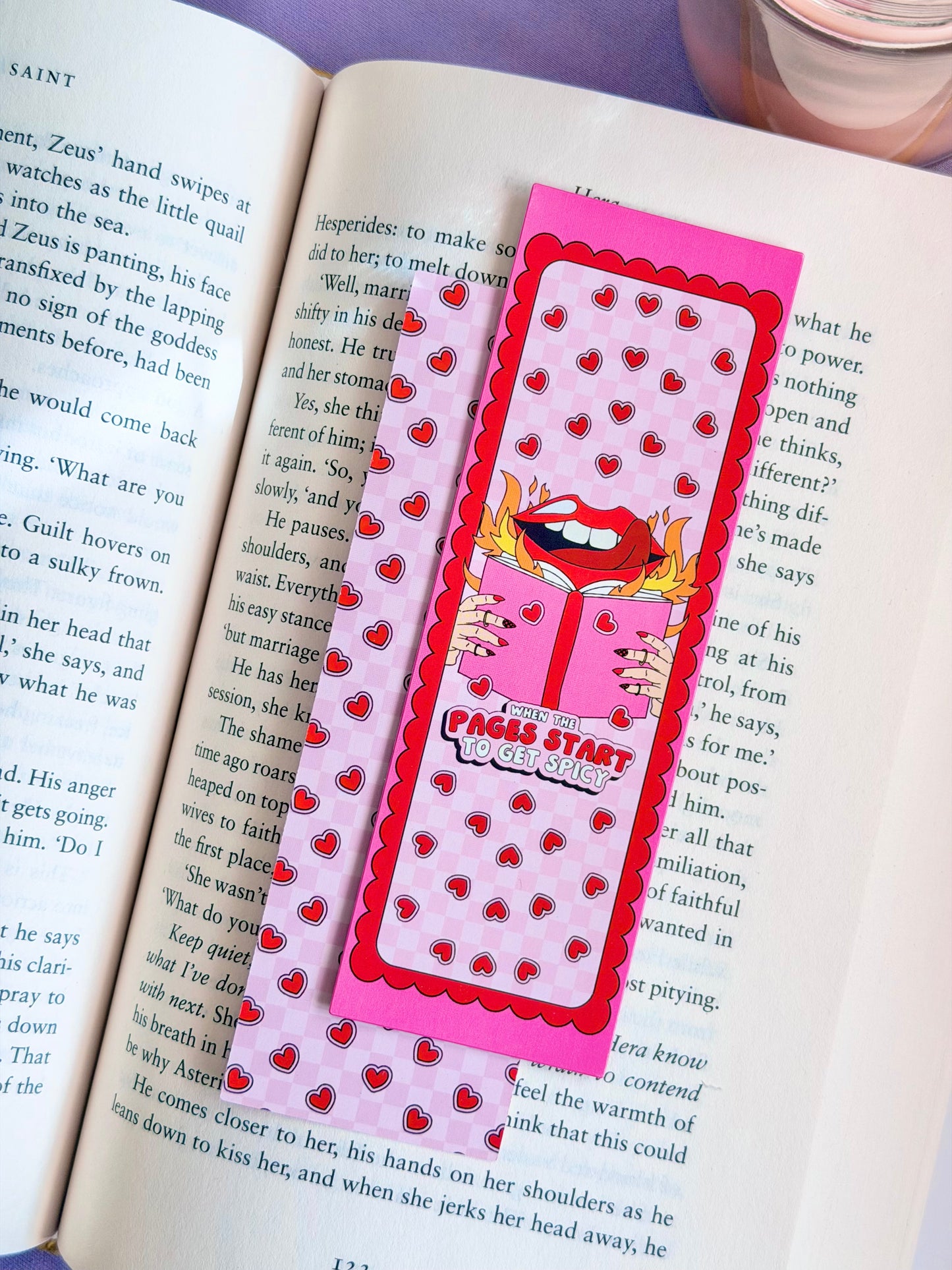 When The Pages Get Spicy Paper Bookmark