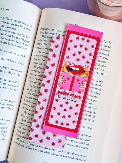 When The Pages Get Spicy Paper Bookmark