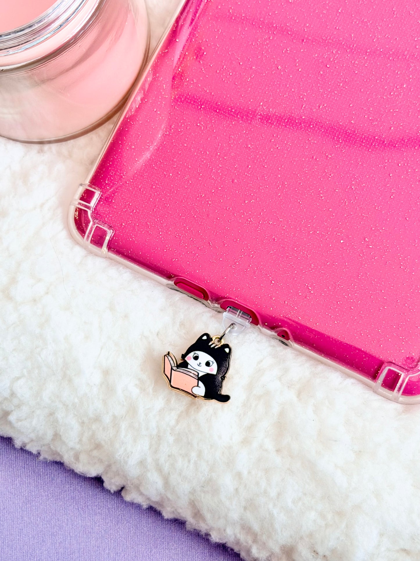 Cats Reading e-Reader Charm