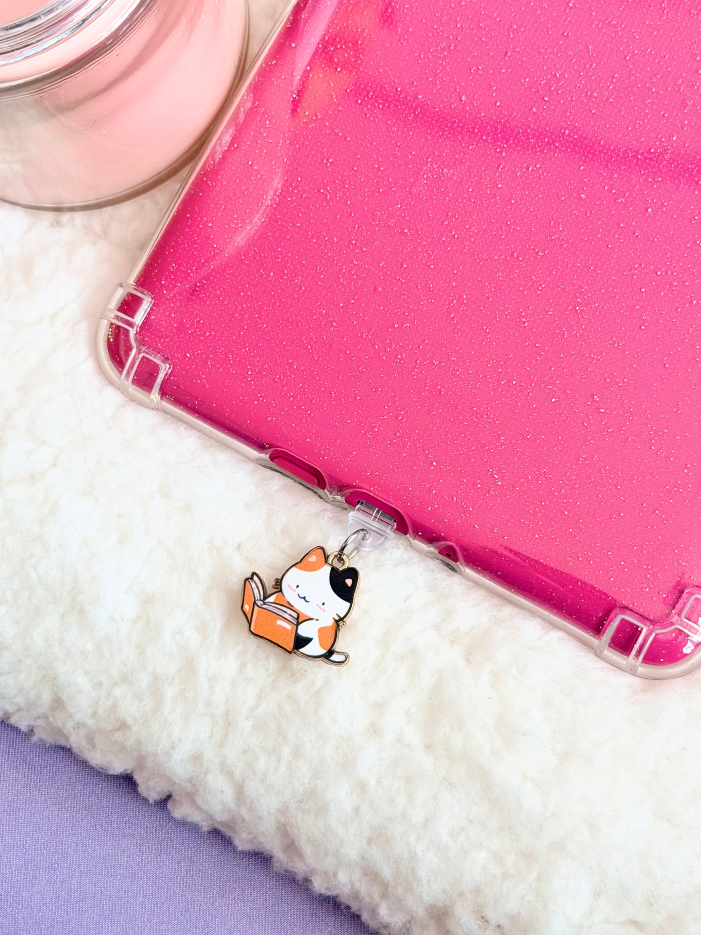 Cats Reading e-Reader Charm