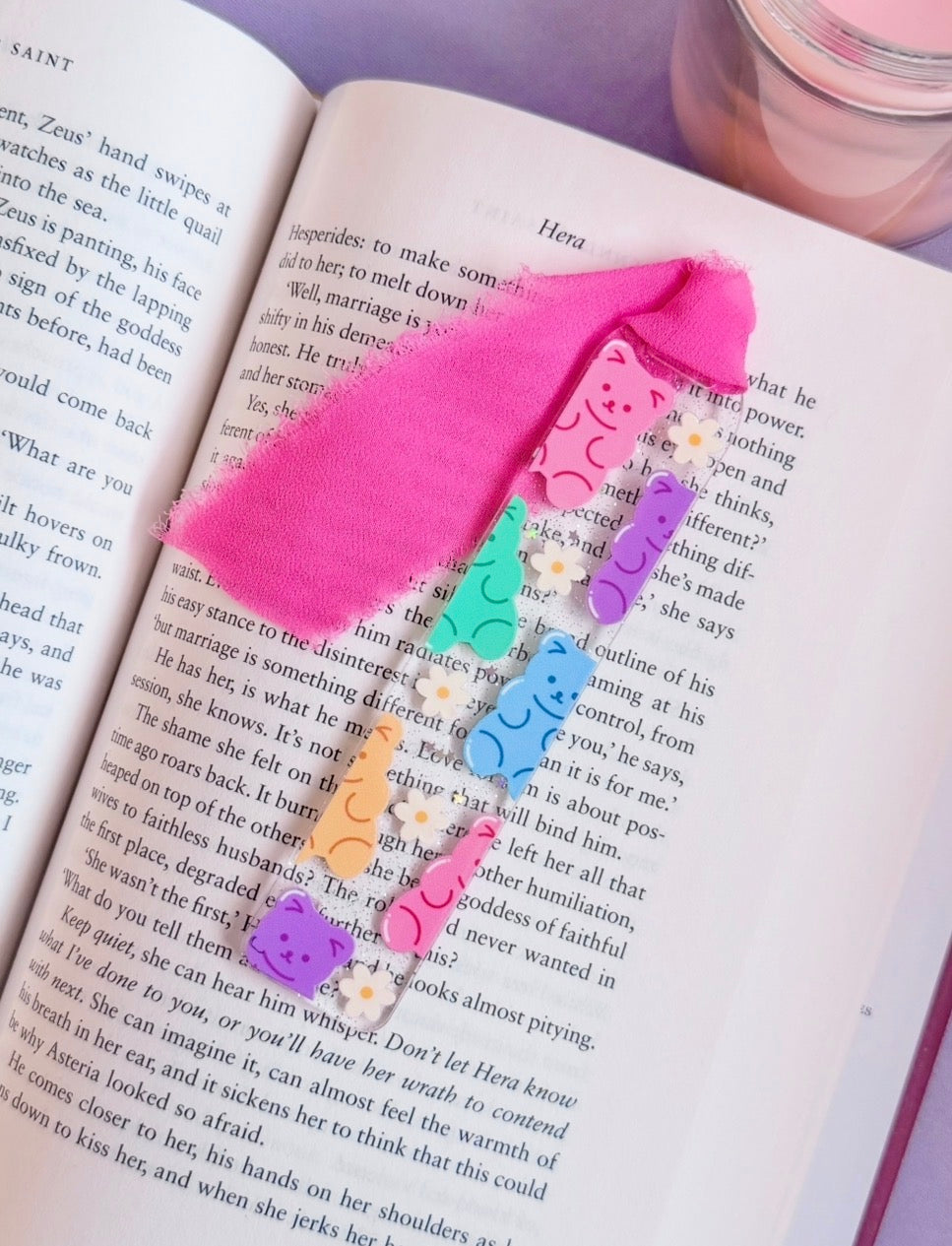 Gummy Bears Glitter Acrylic Bookmark