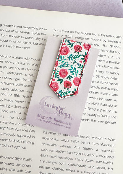Red Roses Magnetic Bookmark