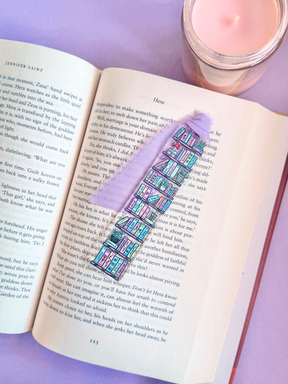 Pastel Bookshelf Acrylic Bookmark