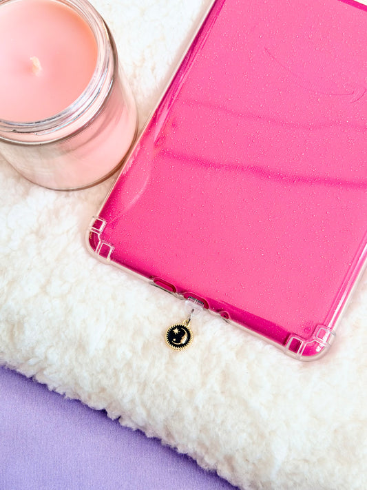 Black & Gold Moon e-Reader Charm