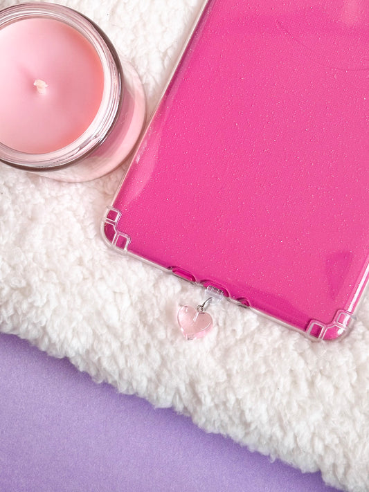 Pink Heart e-Reader Charm