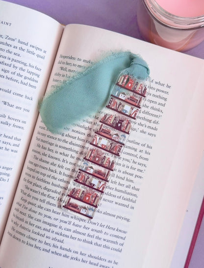 Brown Bookshelf Acrylic Bookmark